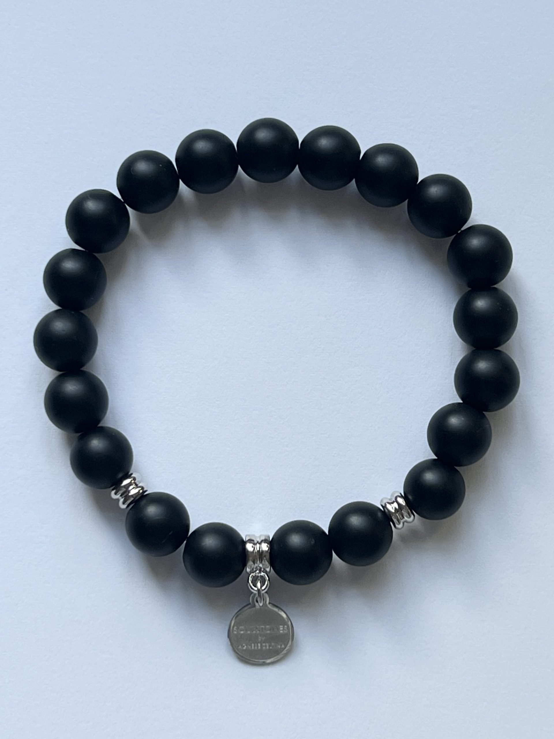 Matte Onyx 10mm Men's Bracelet Collection XI