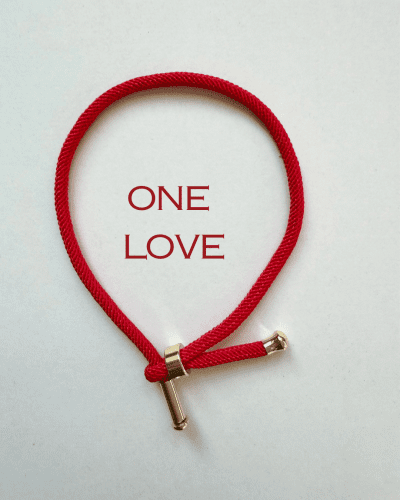 ONE LOVE sarkanā aizsardzības aproce