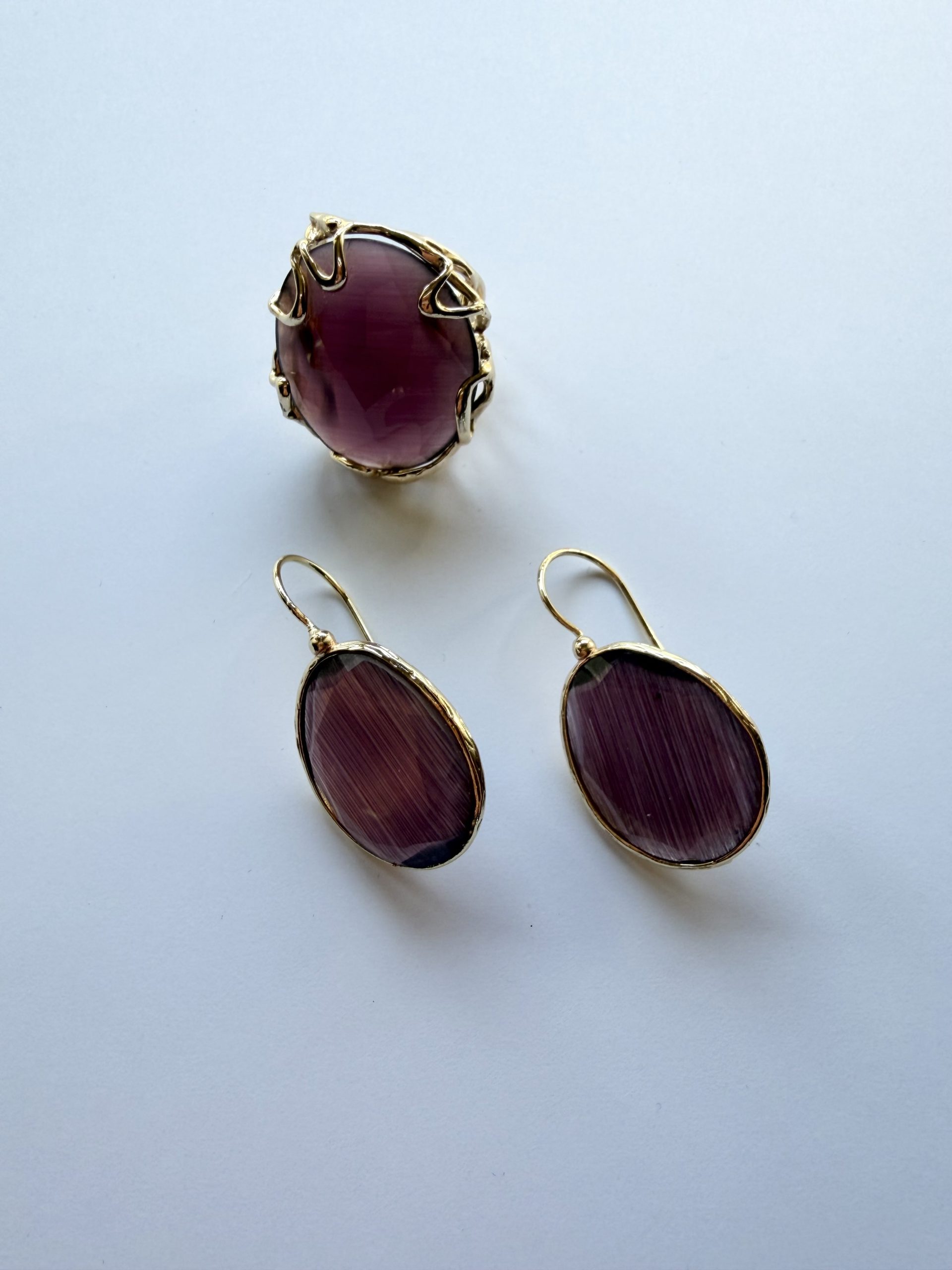 CHOCOLATE La Felicita Cat Set: Ring + Earrings