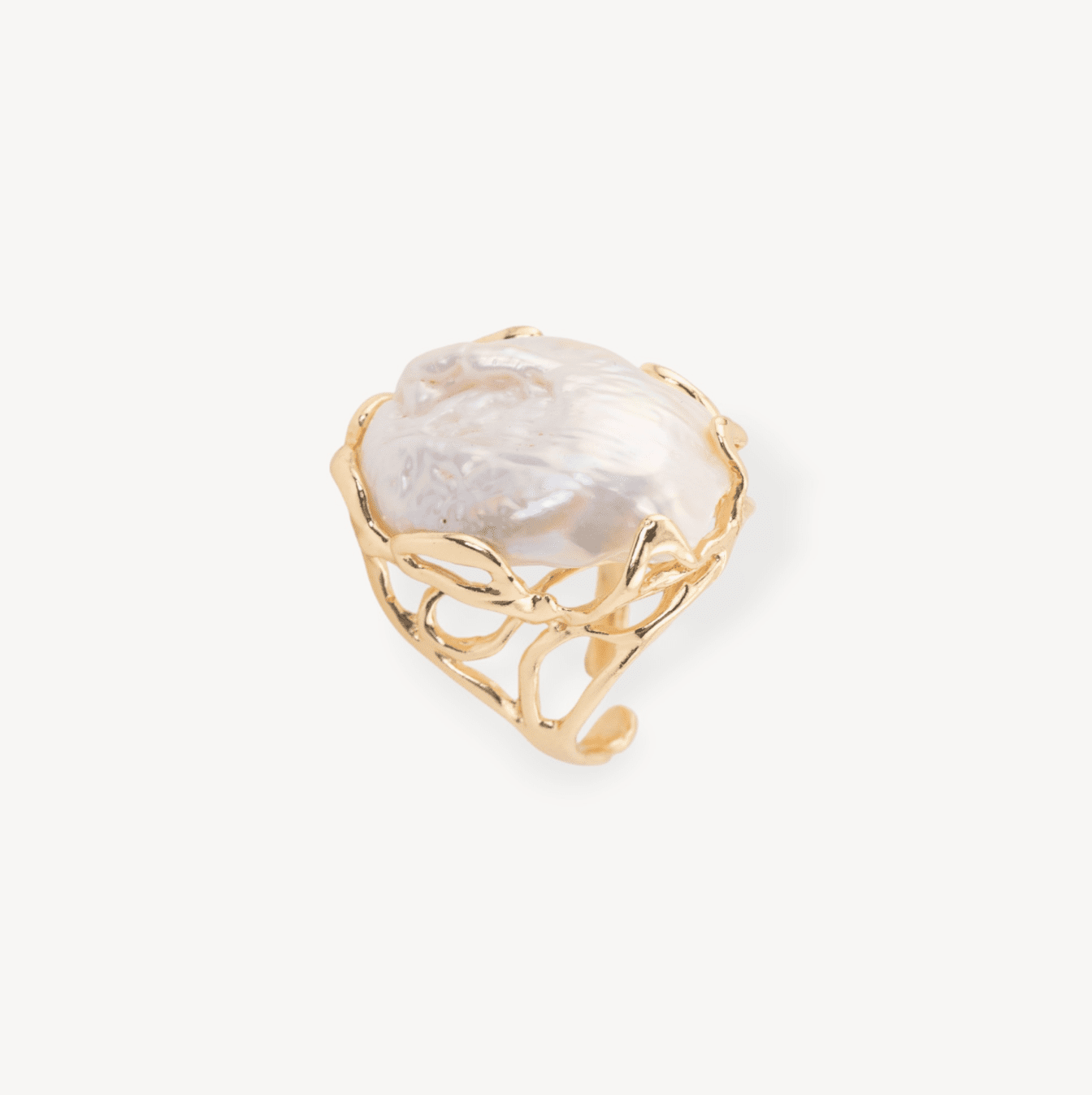 Baroque Pearls LATTE Ring