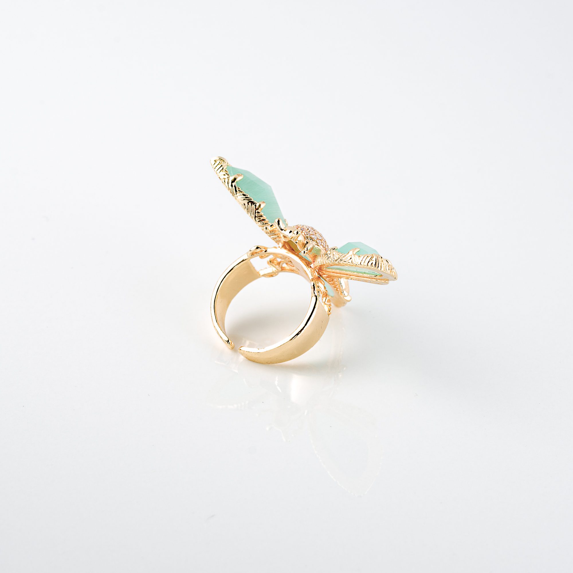 SEA BLUE cat's eye ring - Image 2