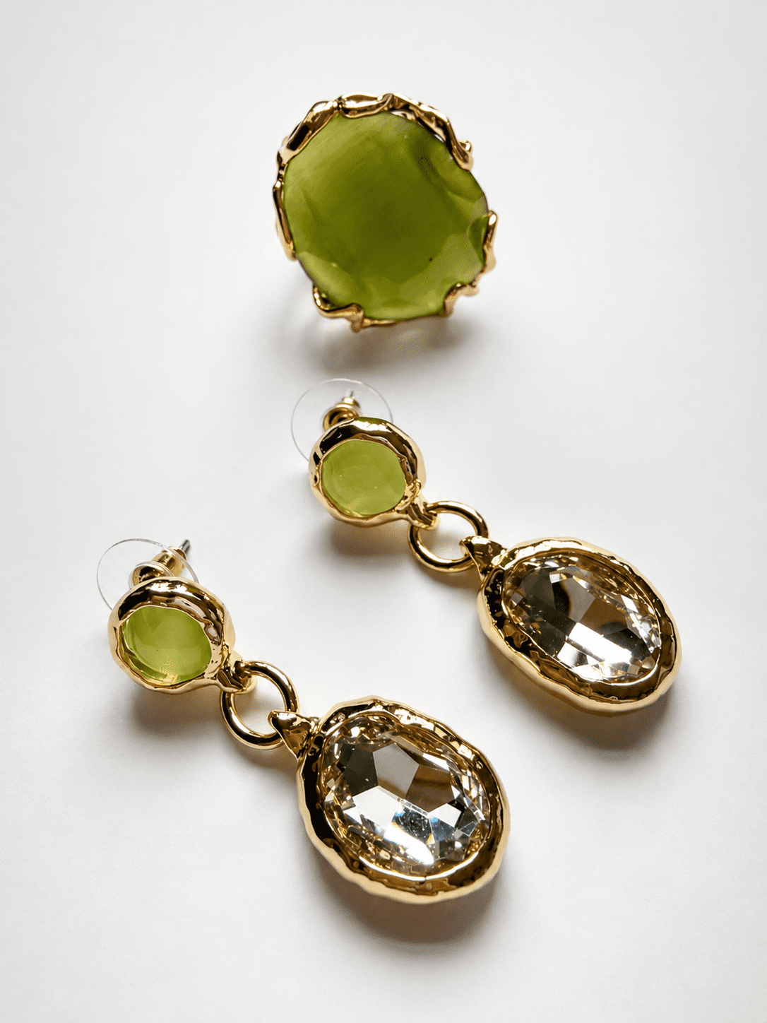 WASABI Cat La Felicita Ring and DĪVA Earring Set