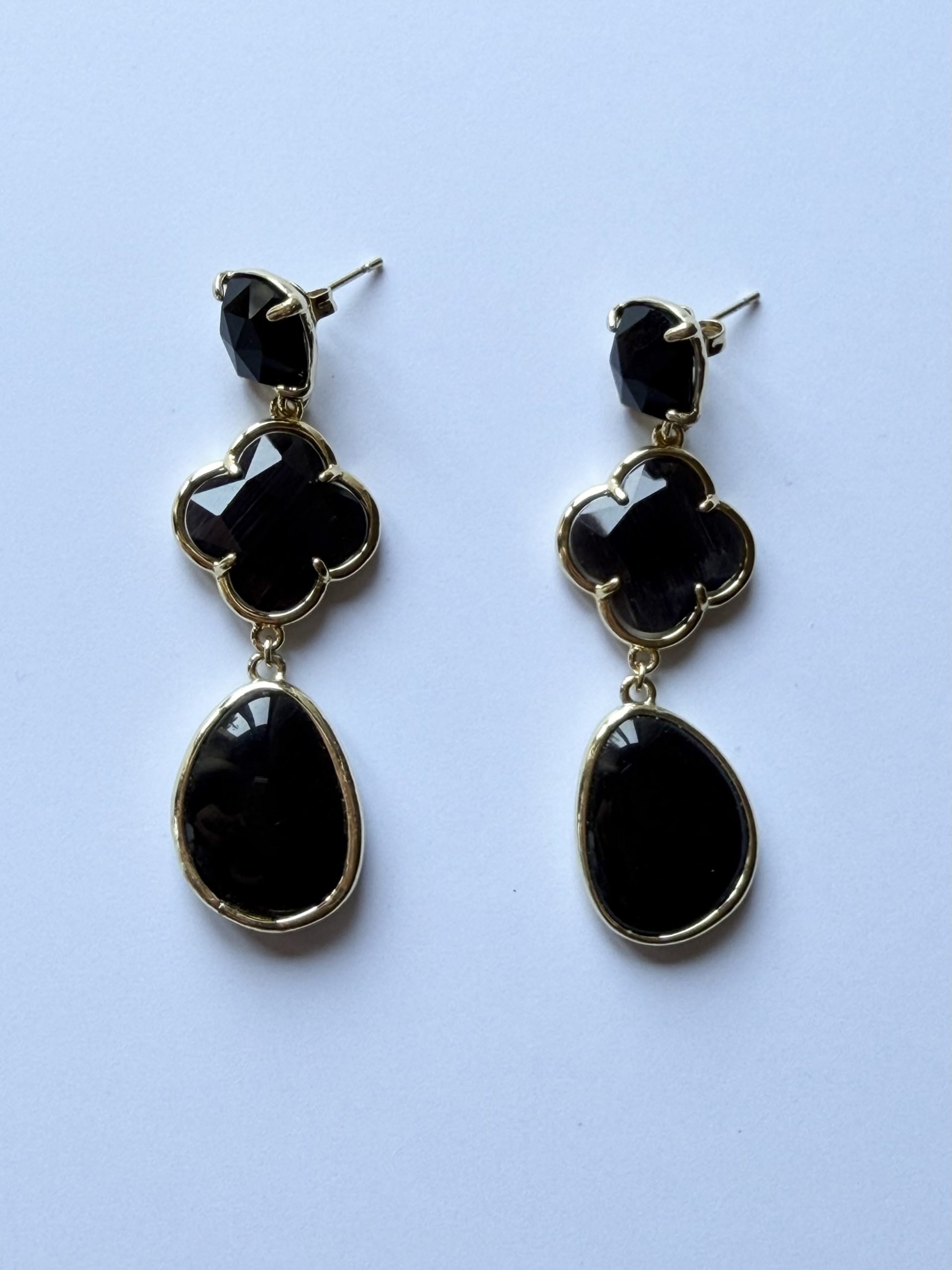 La Gioia Black Onyx Stud Earrings