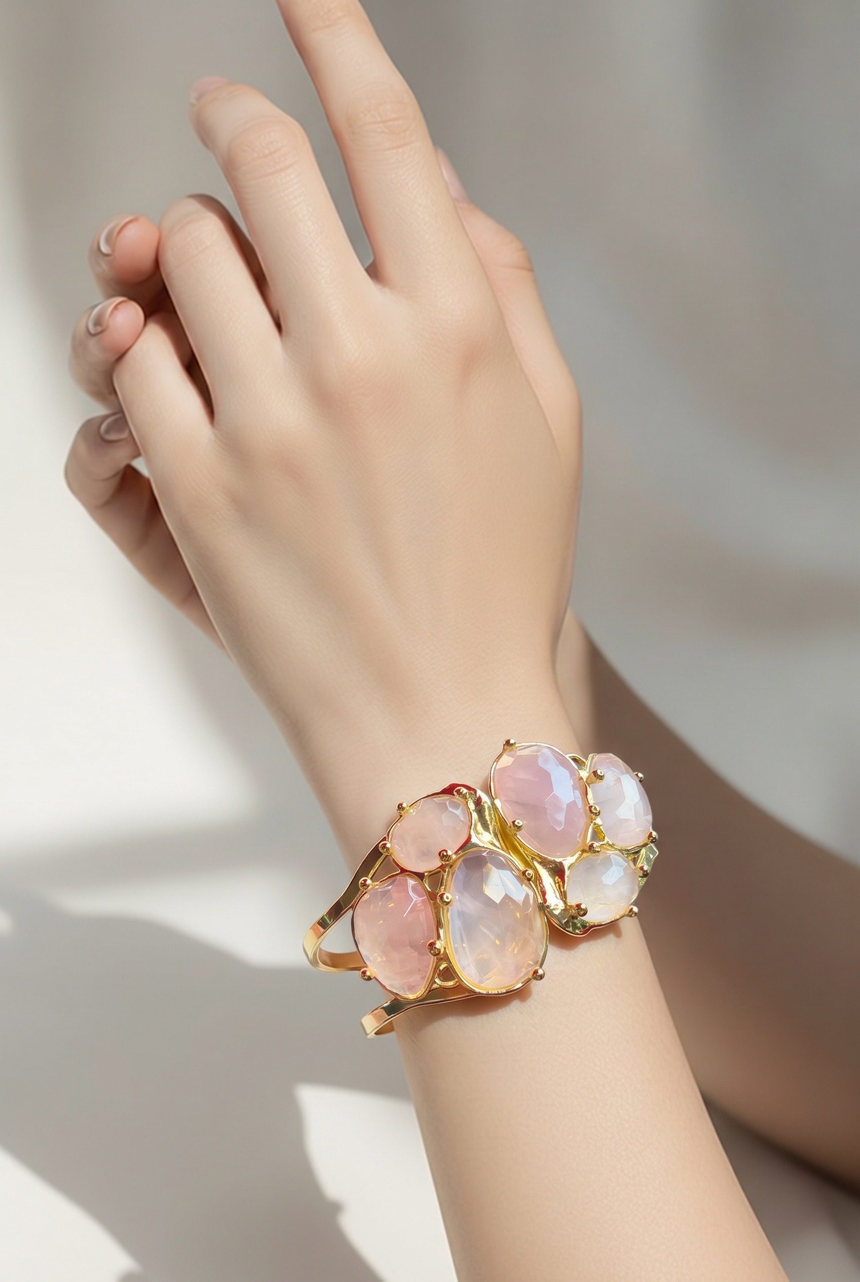 PRE-ORDER 5/21: Caramello Rose Quartz Bracelet