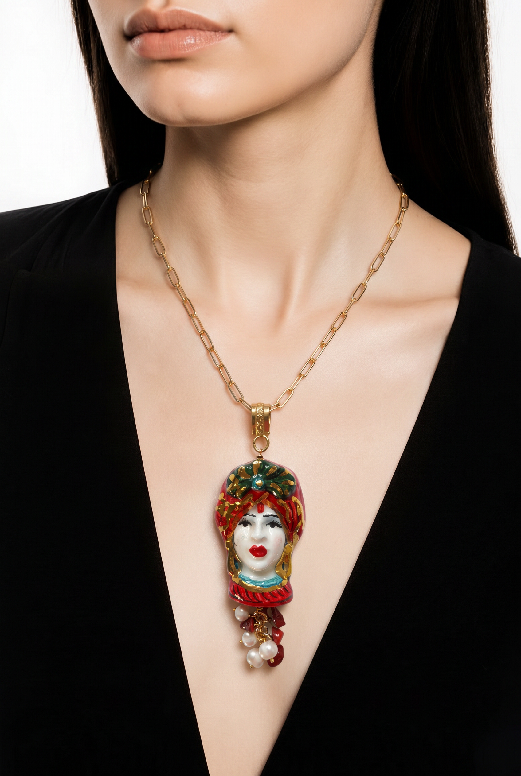 Sicīlijas keramika ,,Dāmas" medaljons