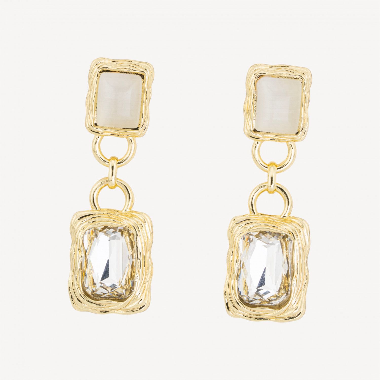 DĪVA Champagne Crystal Earrings