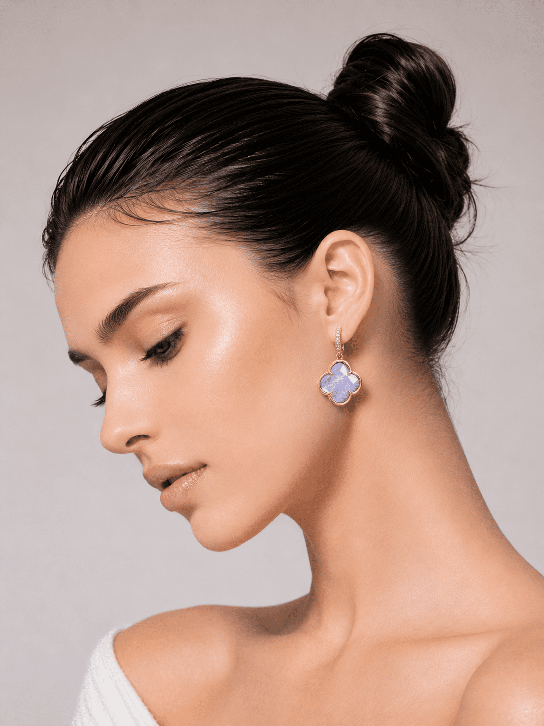 ROYAL SOUL lavandas kaķacs auskari