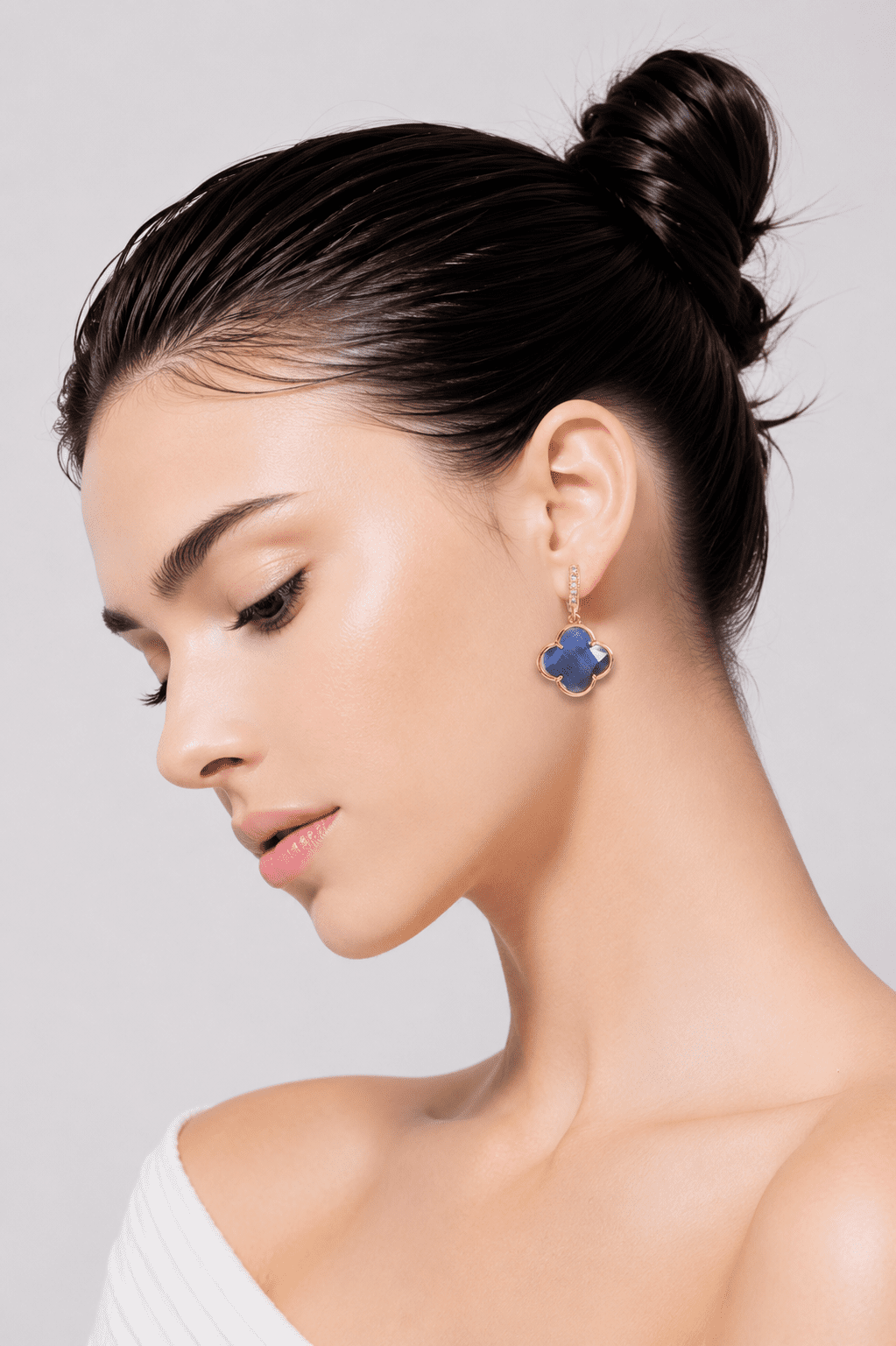 ROYAL SOUL Midnight Blue Cat Earrings