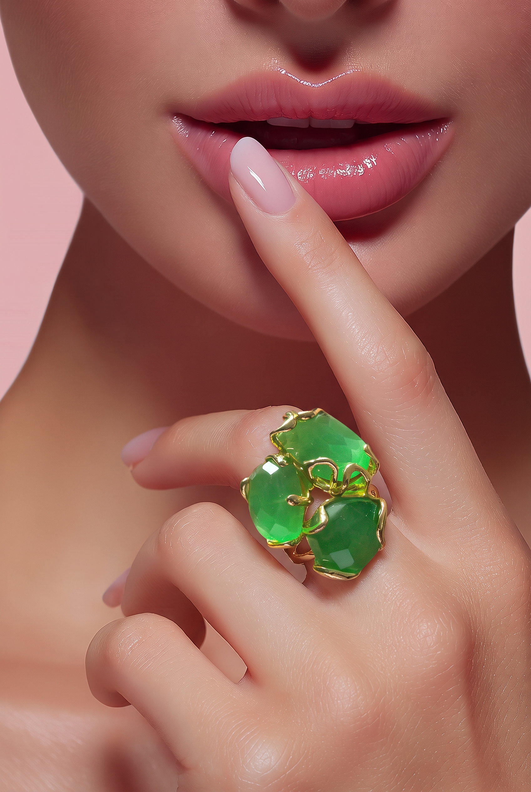 LIGHT GREEN Caramello Cat Ring