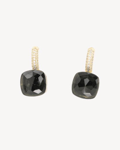 GRAPHITE crystal earrings