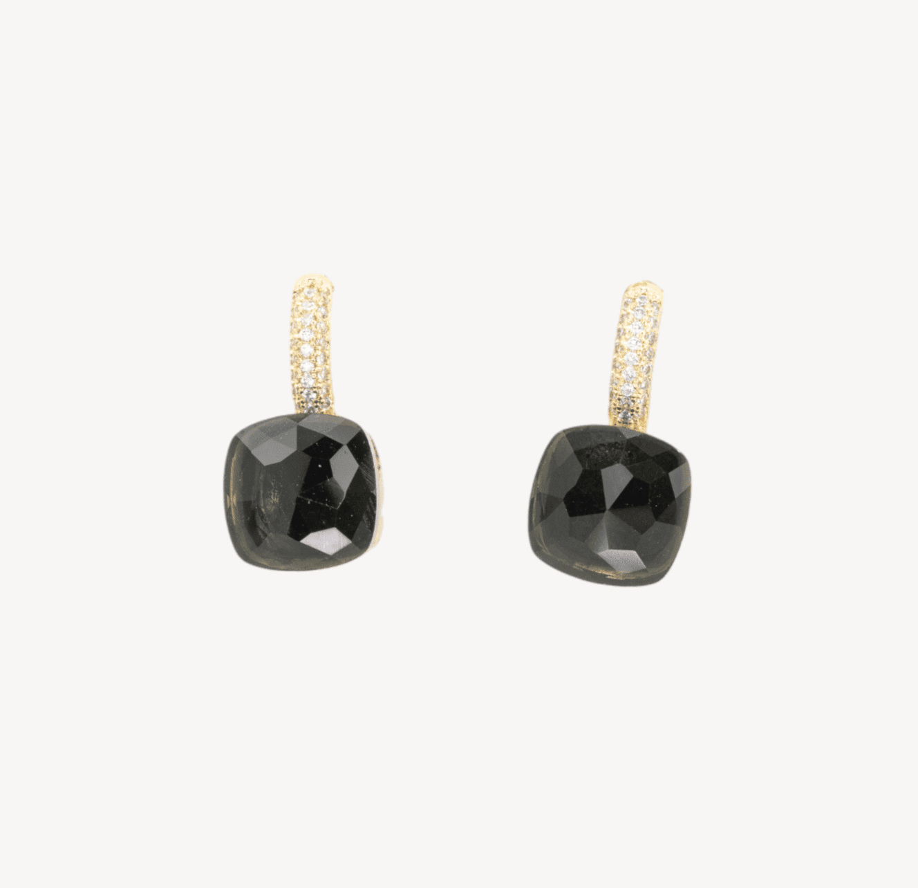 GRAPHITE crystal earrings