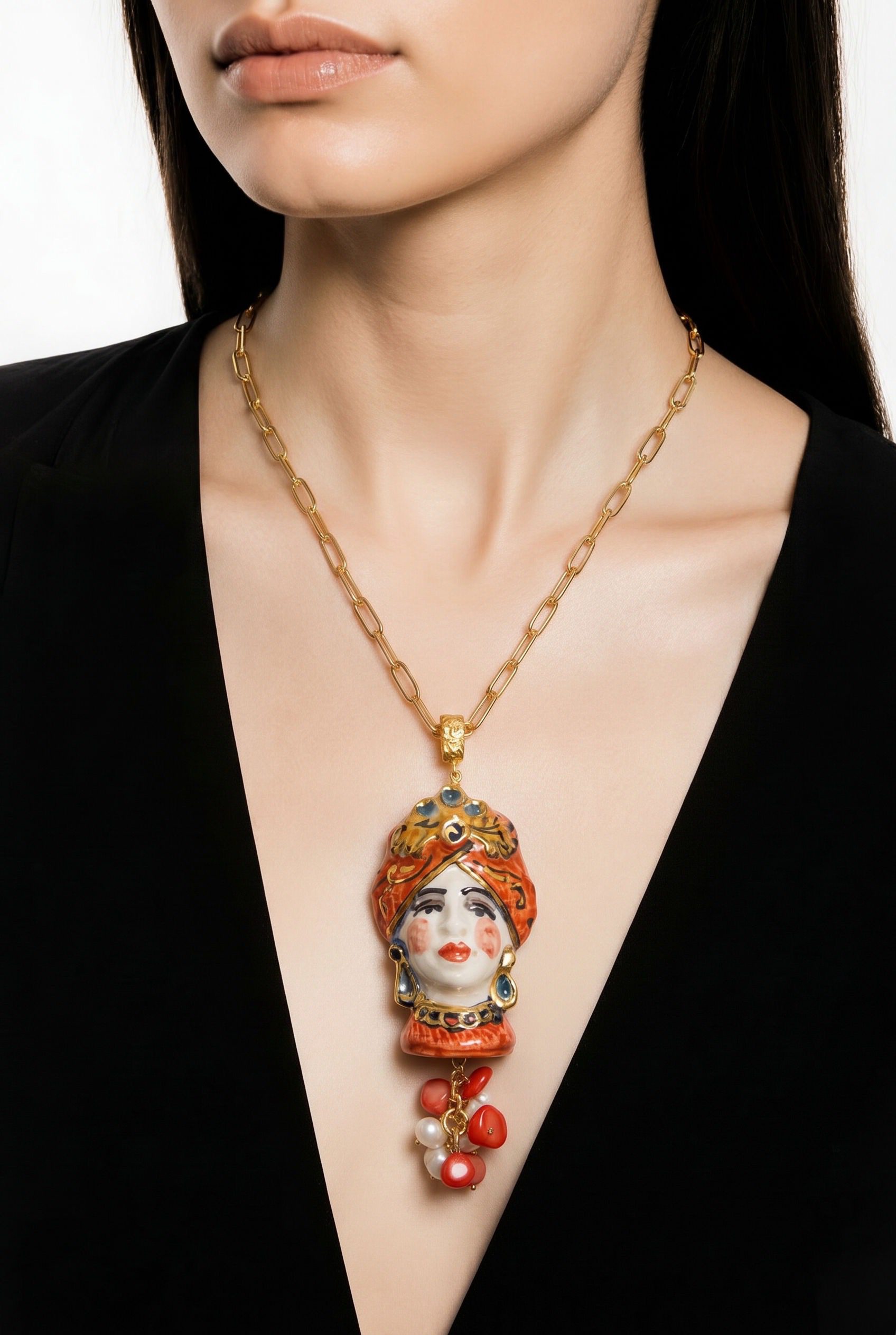 Sicīlijas keramika ,,Dāmas" medaljons