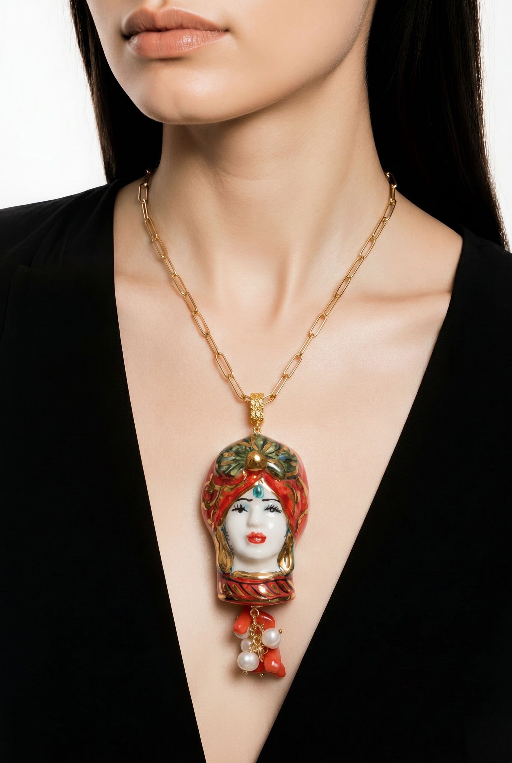 Sicīlijas keramika ,,Dāmas" medaljons