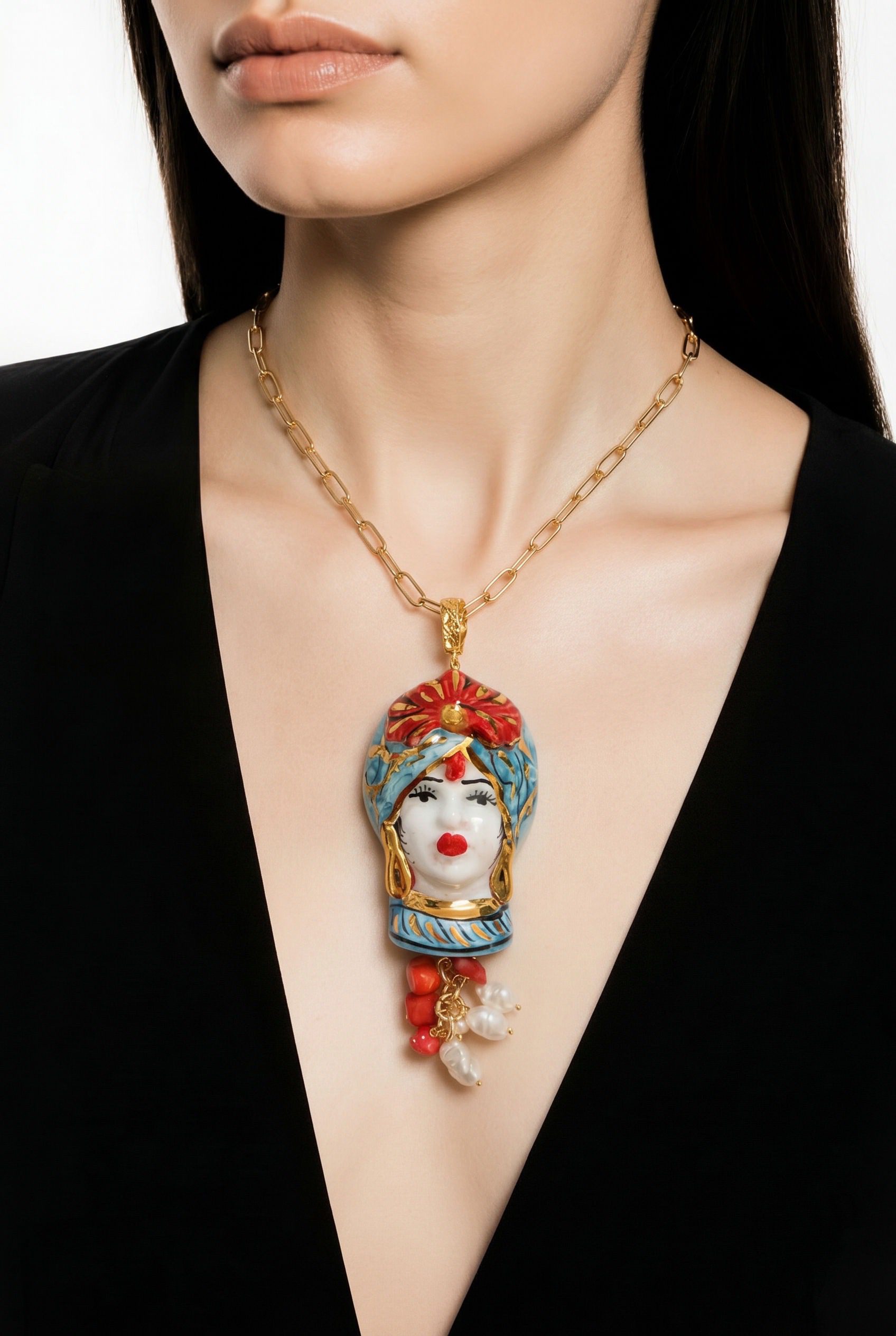 Sicīlijas keramika ,,Dāmas" medaljons