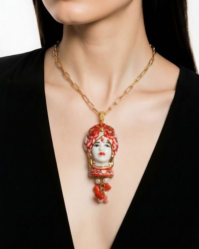 Sicīlijas keramika ,,Dāmas" medaljons