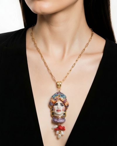 Sicīlijas keramika ,,Dāmas" medaljons