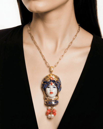 Sicīlijas keramika ,,Dāmas" medaljons