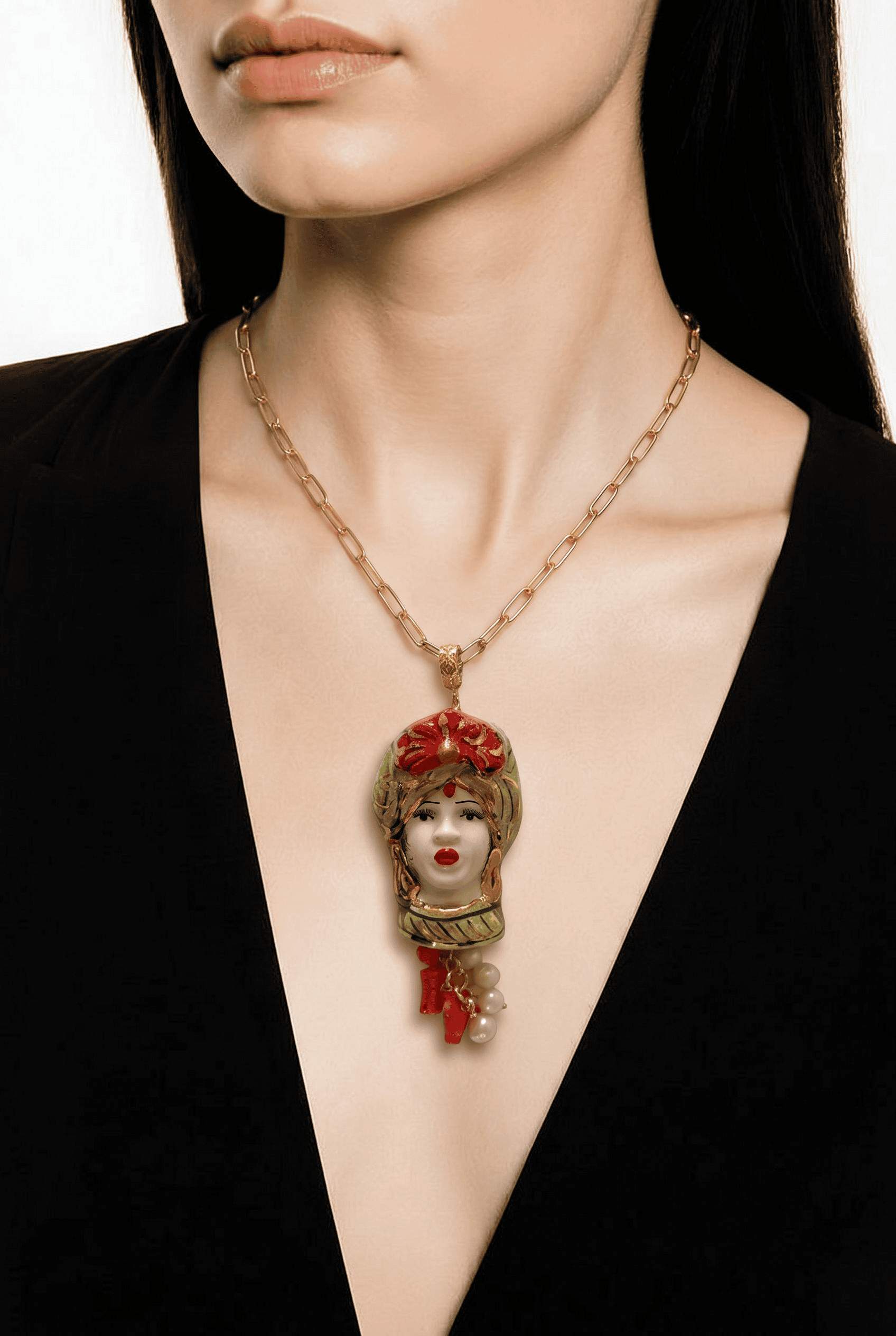 Sicīlijas keramika ,,Dāmas" medaljons