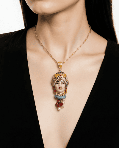 Sicīlijas keramika ,,Dāmas" medaljons