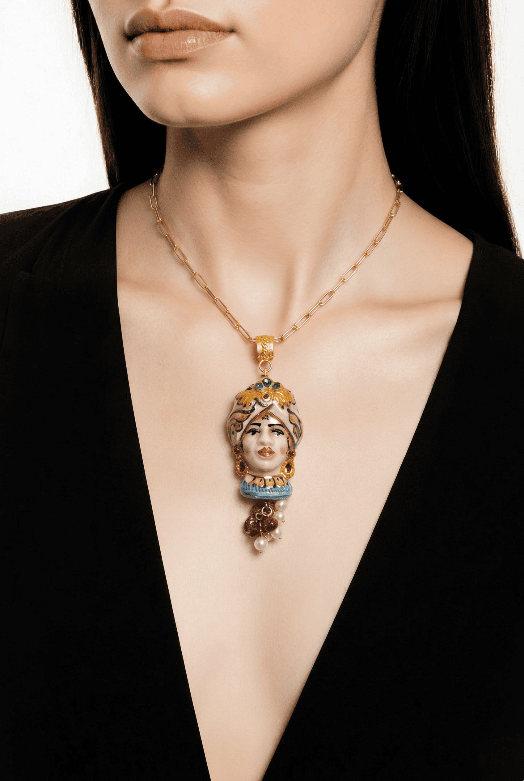 Sicīlijas keramika ,,Dāmas" medaljons