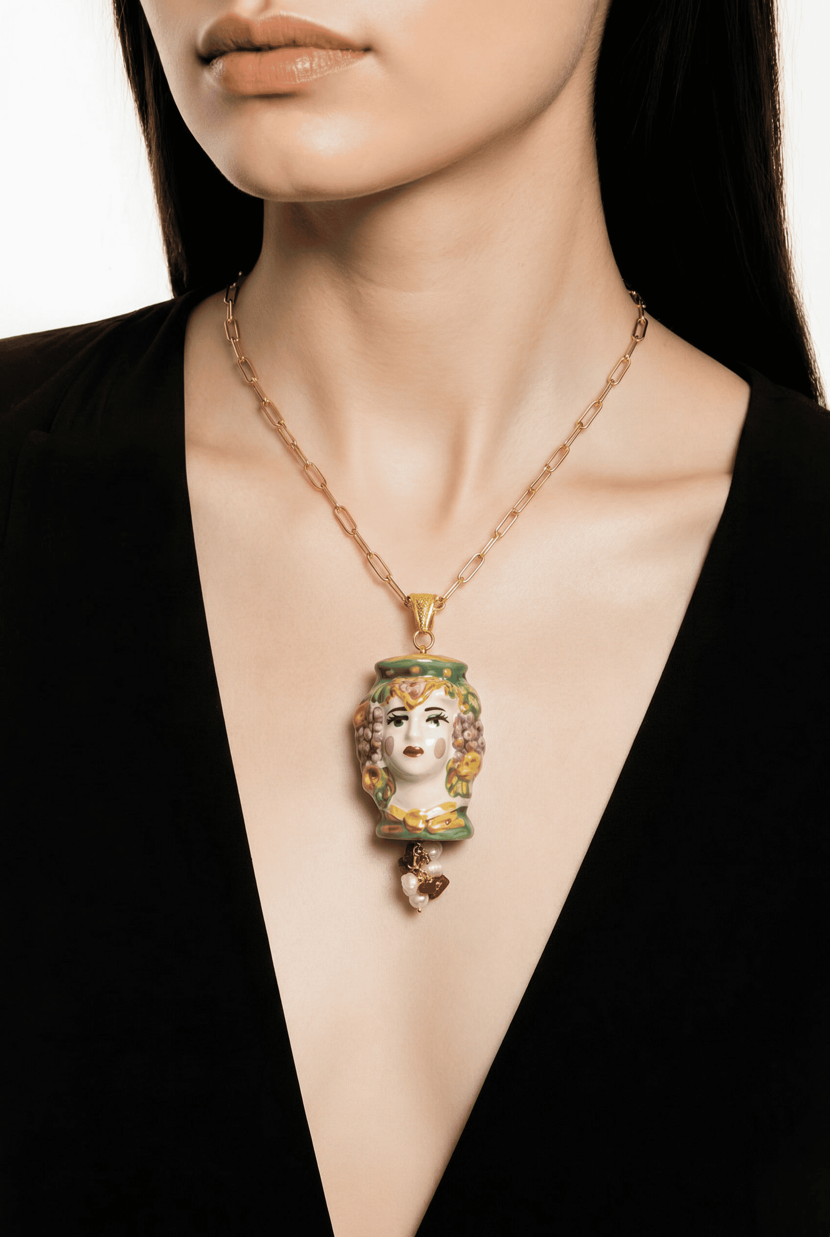 Sicīlijas keramika ,,Dāmas" medaljons