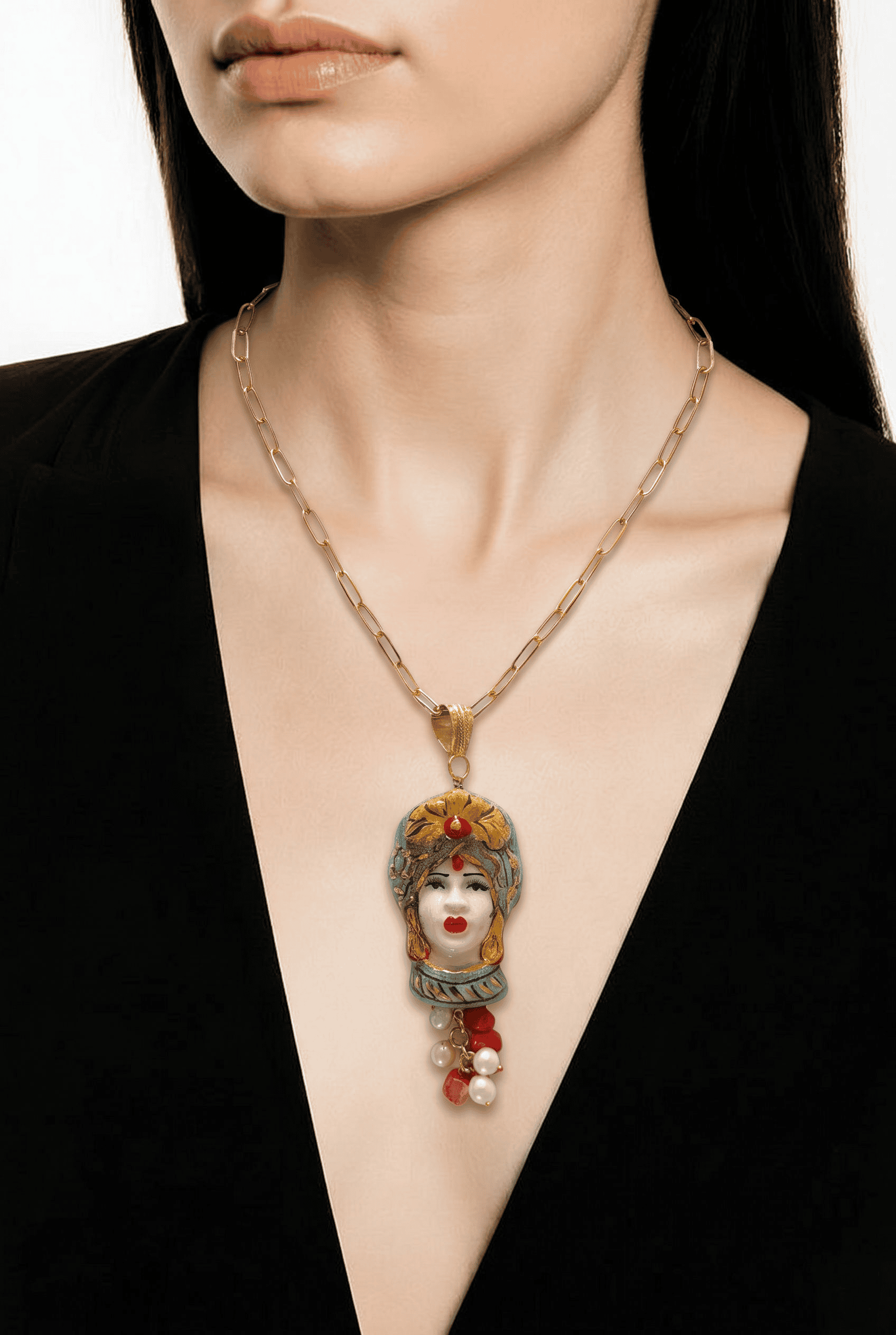 Sicīlijas keramika ,,Dāmas" medaljons