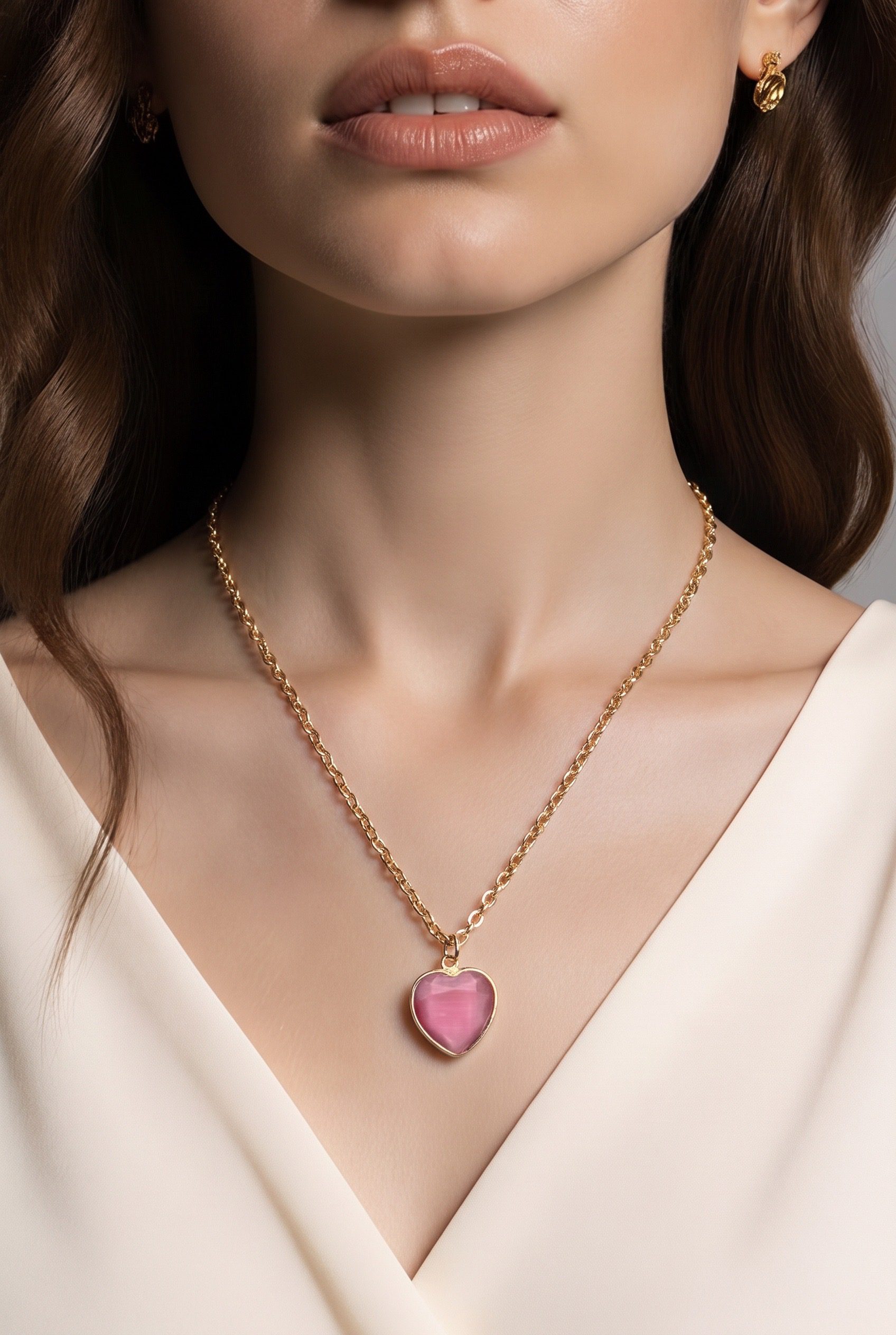 Sirds medaljons rozā “Cuore” - mazais