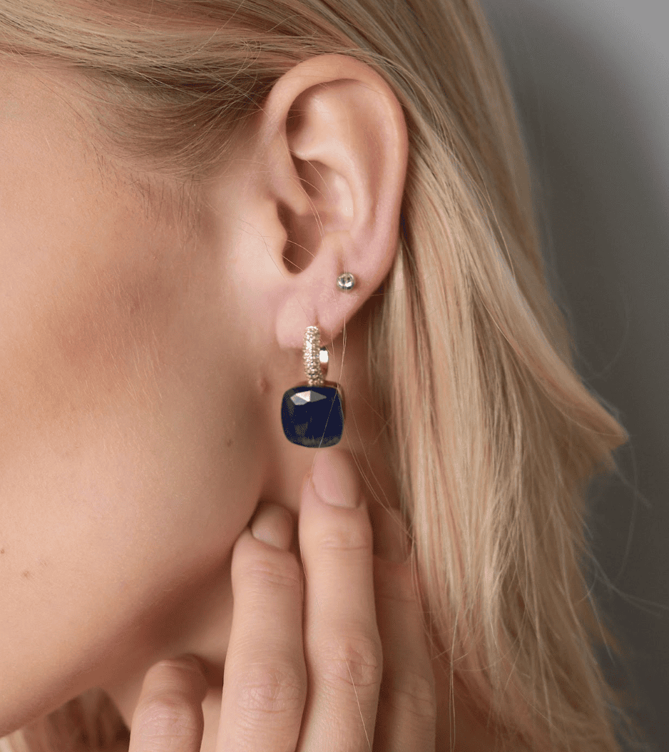 MIDNIGHT BLUE crystal earrings