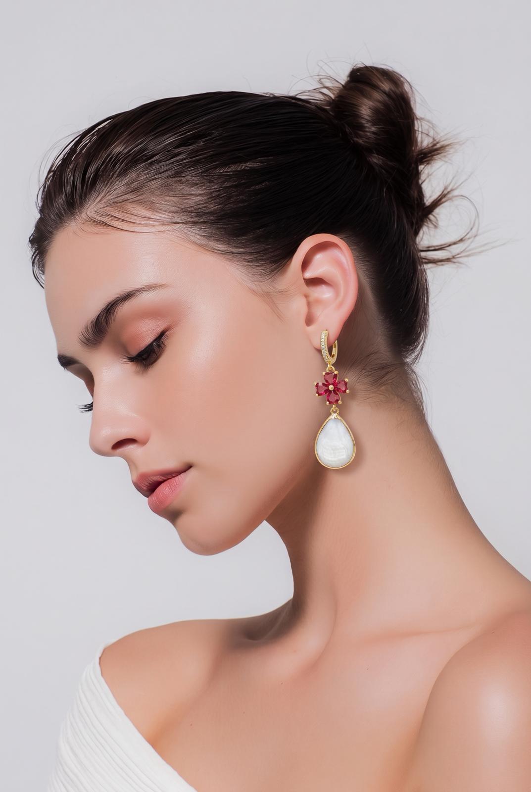 ROYAL SOUL roze auskari