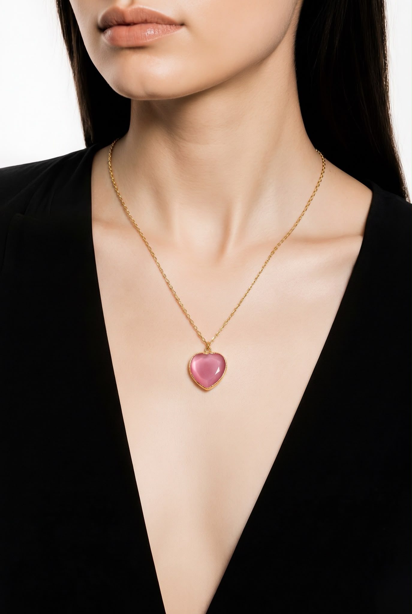 Sirds medaljons rozā “Cuore” - lielais