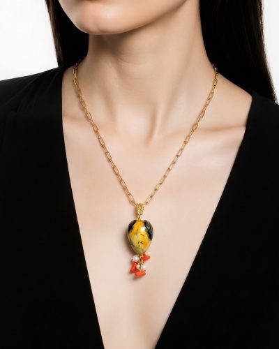 PRE ORDER 31.10. Sicīlijas keramika ,,Citroni" medaljons