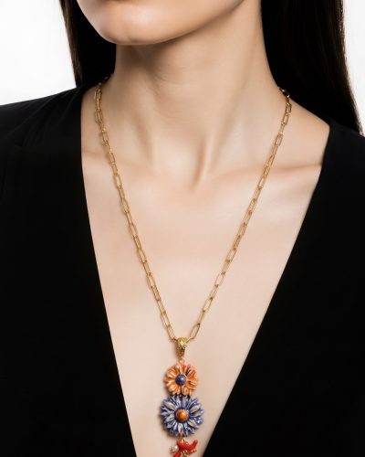 PRE ORDER 31.10. Sicīlijas keramika ,,Ziedi" medaljons