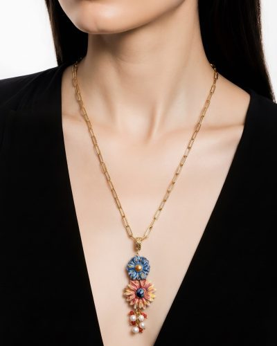 PRE ORDER 31.10. Sicīlijas keramika ,,Ziedi" medaljons